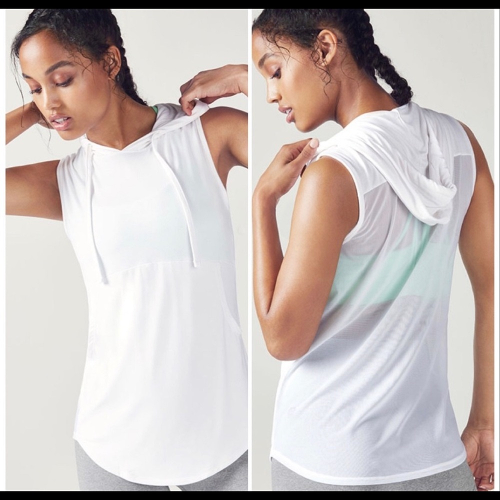 Fabletics Rina sleeveless pullover with sheer back